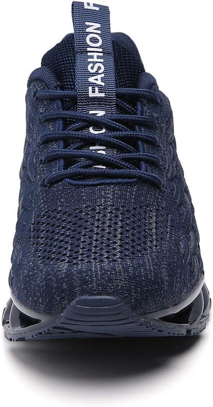 Sporty Men's Trainers - FlexLite-Dark Gray-6.5-Nora Luxe