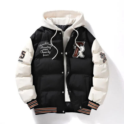 Warm Waterproof Mens Parka Jacket with Hood - Pexav