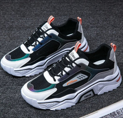 Sporty Sneakers - StrideFlex-6.0-Black green-Nora Luxe