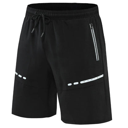 Sporty & Stylish Slim-Fit Training Shorts with Zipper Pockets - Kian-Black-S-Nora Luxe