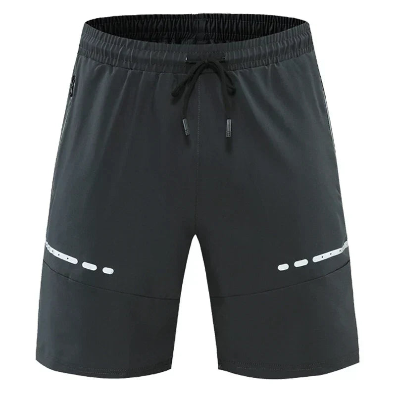 Sporty & Stylish Slim-Fit Training Shorts with Zipper Pockets - Kian-Gray-S-Nora Luxe
