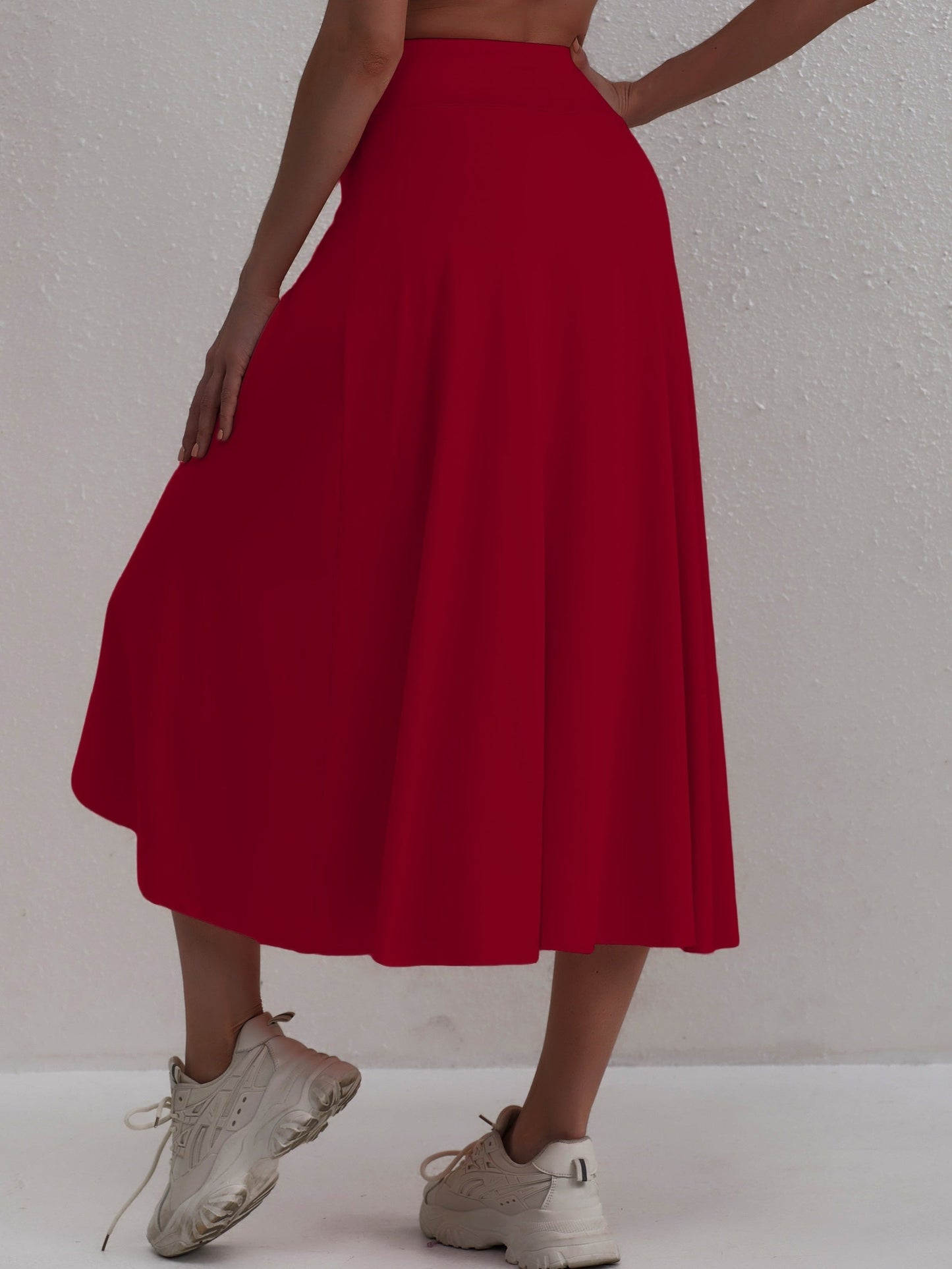 Fashion High Waisted Asymmetrical Skirt - Pexav