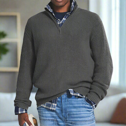 Casual Men's Long Sleeve Knit Sweater - Nocini