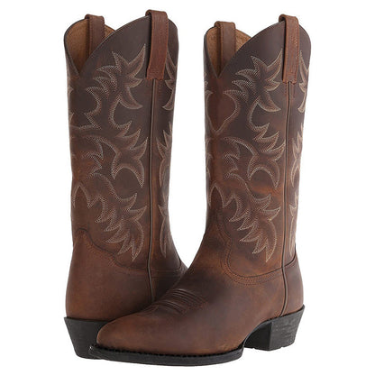 Fashionable Women's Embroidered Cowboy Boots - Nocini