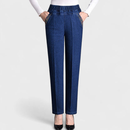 Comfortable Women's Slim Fit Elastic Waist Jeans