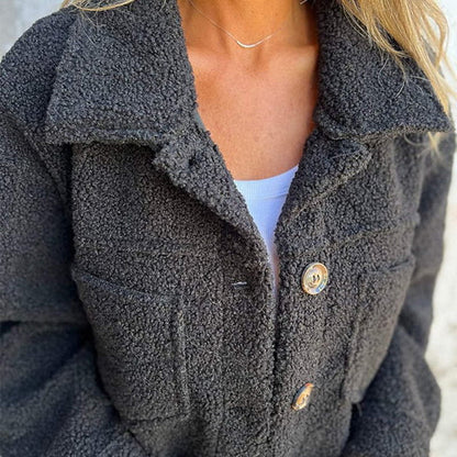 Classic Fit Coat with Notched Collar