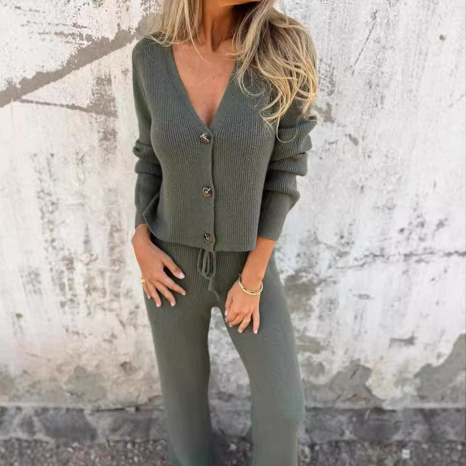 Women's 2-Piece Knit Cardigan Set