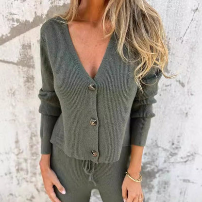 Women's 2-Piece Knit Cardigan Set