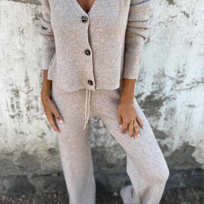Women's 2-Piece Knit Cardigan Set