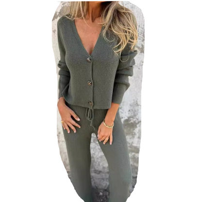 Women's 2-Piece Knit Cardigan Set
