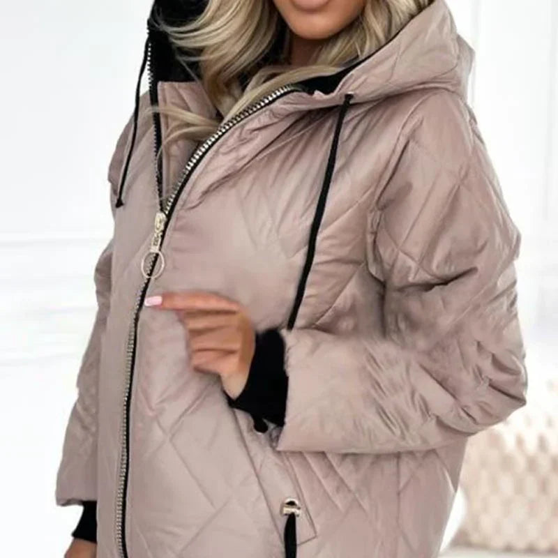 Warm Women's Padded Full Zip Jacket