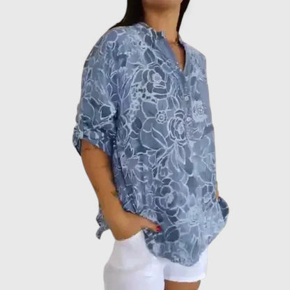 Elegant Women's Button Blouse - Olytrend