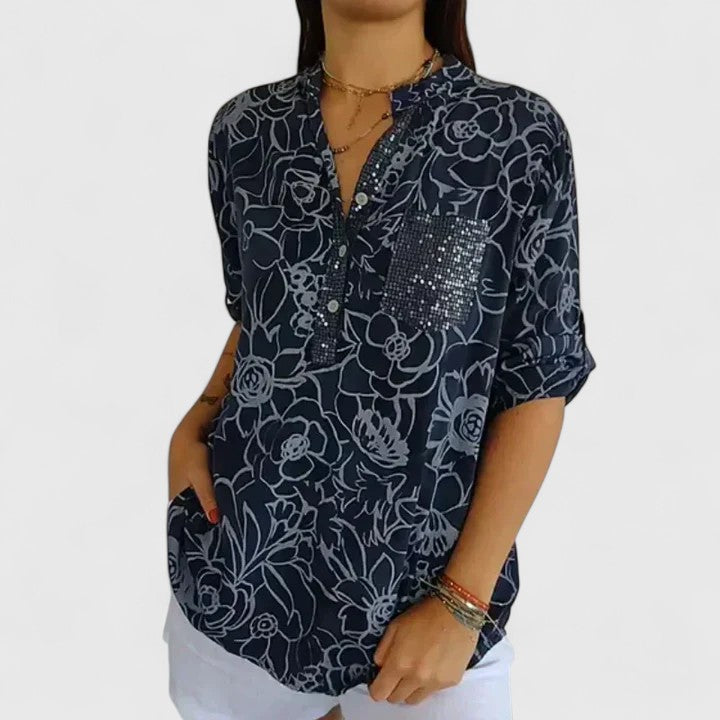 Elegant Women's Button Blouse