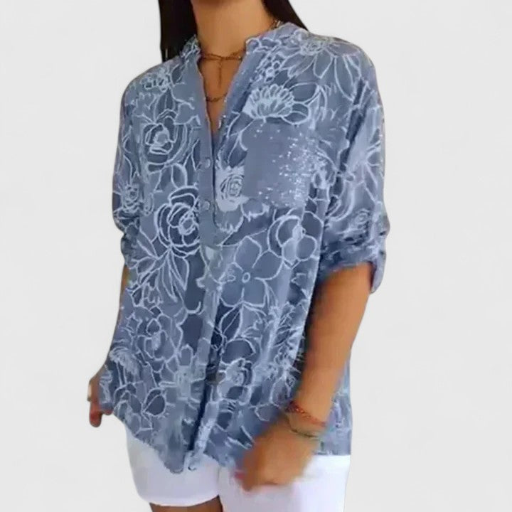 Elegant Women's Button Blouse