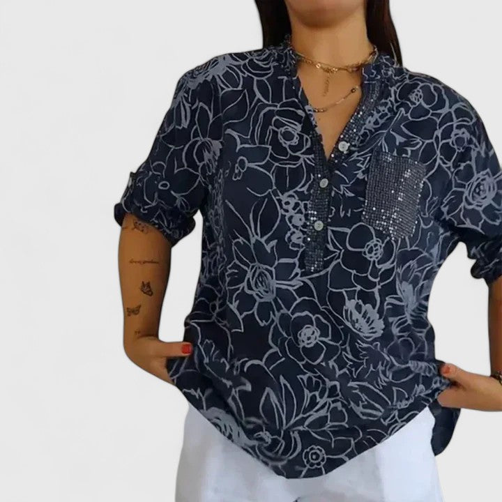 Elegant Women's Button Blouse