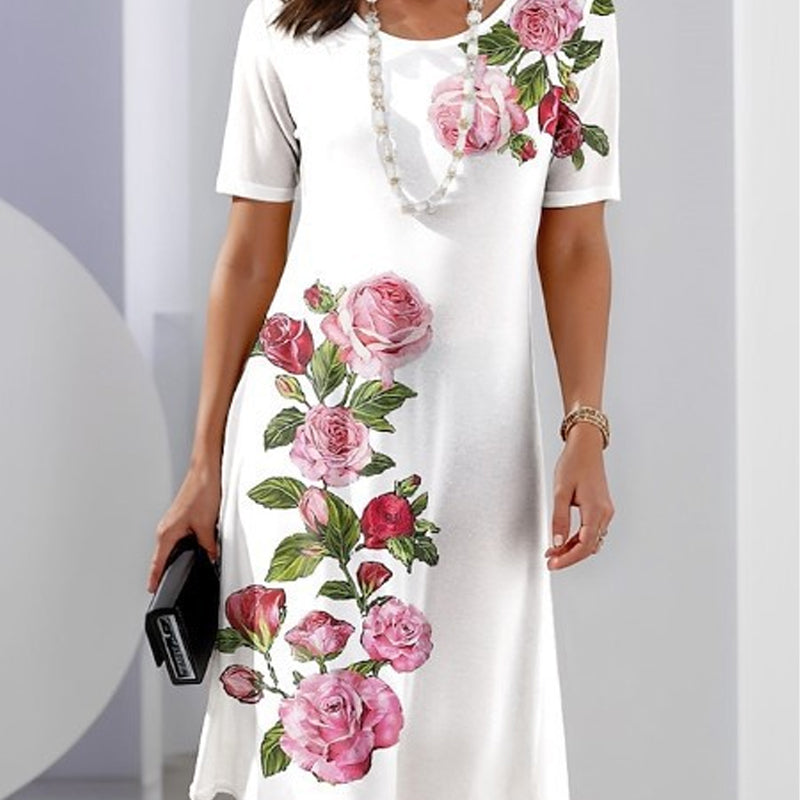 Pretty Floral Girl Dress - Olytrend