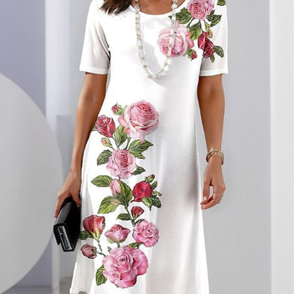 Pretty Floral Girl Dress - Olytrend