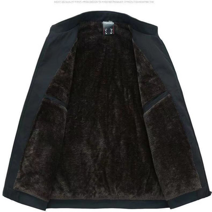 Warm Men's High Neck Zip Jacket