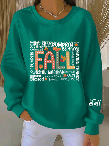 Cozy Fall Graphic Sweatshirt - Olytrend