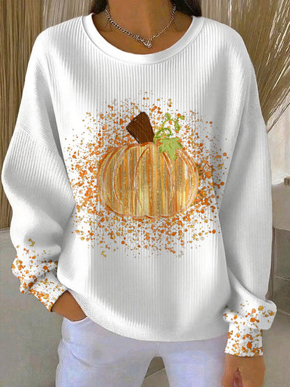 Autumn Pumpkin Graphic Sweatshirt