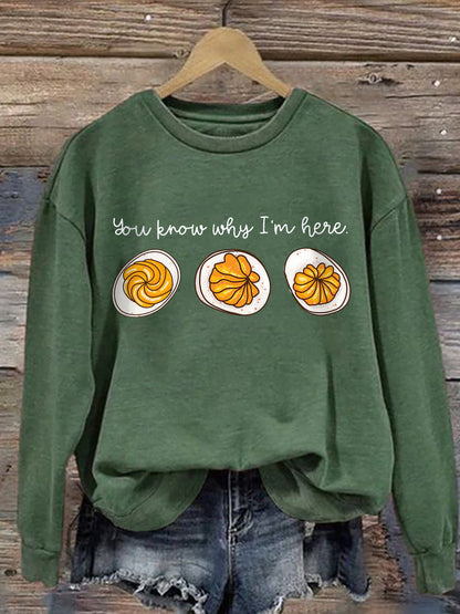 Comfortable Foodie Crew Sweatshirt