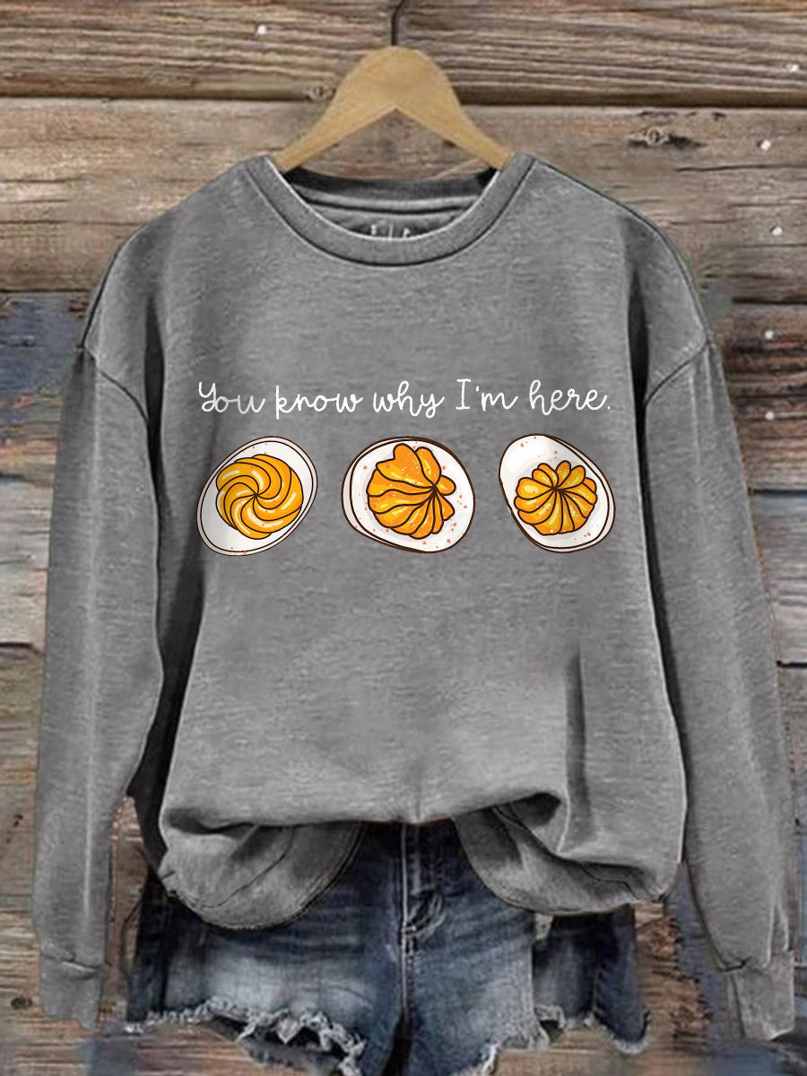 Comfortable Foodie Crew Sweatshirt