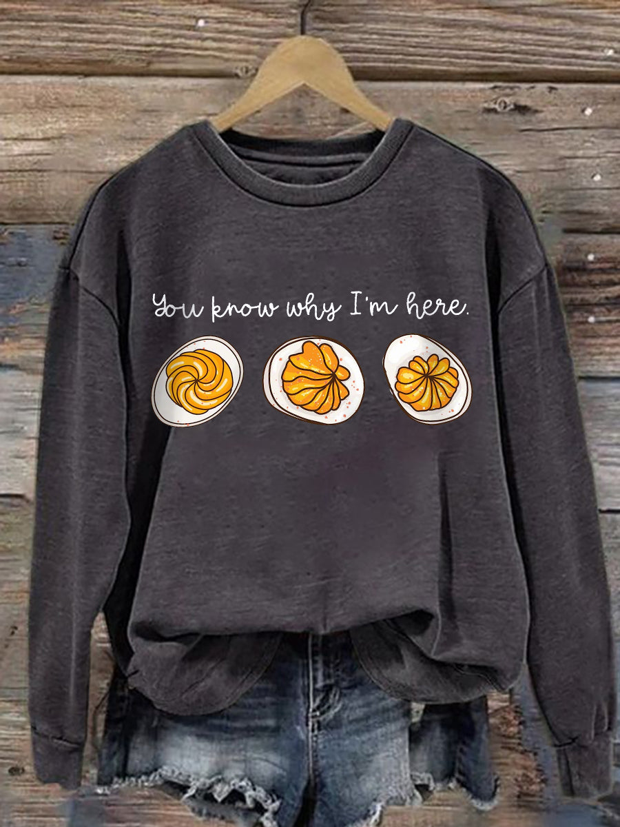 Comfortable Foodie Crew Sweatshirt