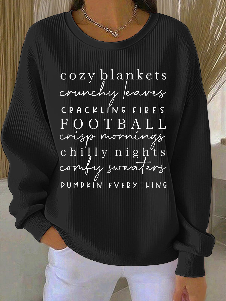 Soft Winter Crew Neck Sweatshirt