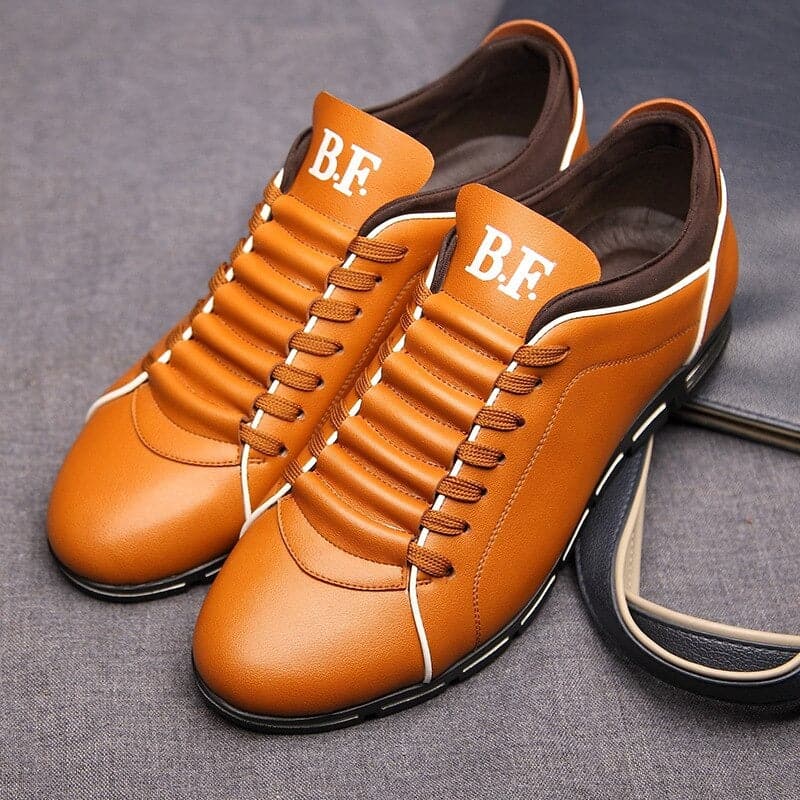 Men's Comfort Sneakers Leather Lace Up Shoes - Nocini
