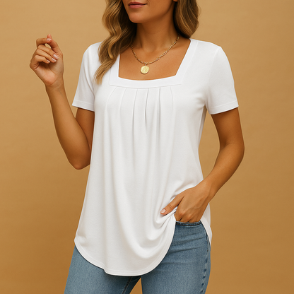 Square neck blouse for women | Liora - Nocini