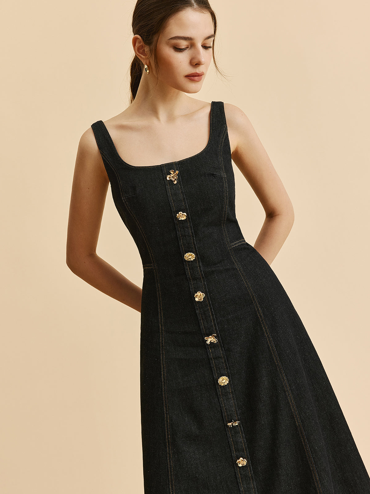 Classic Blue Jeans Shift Dress