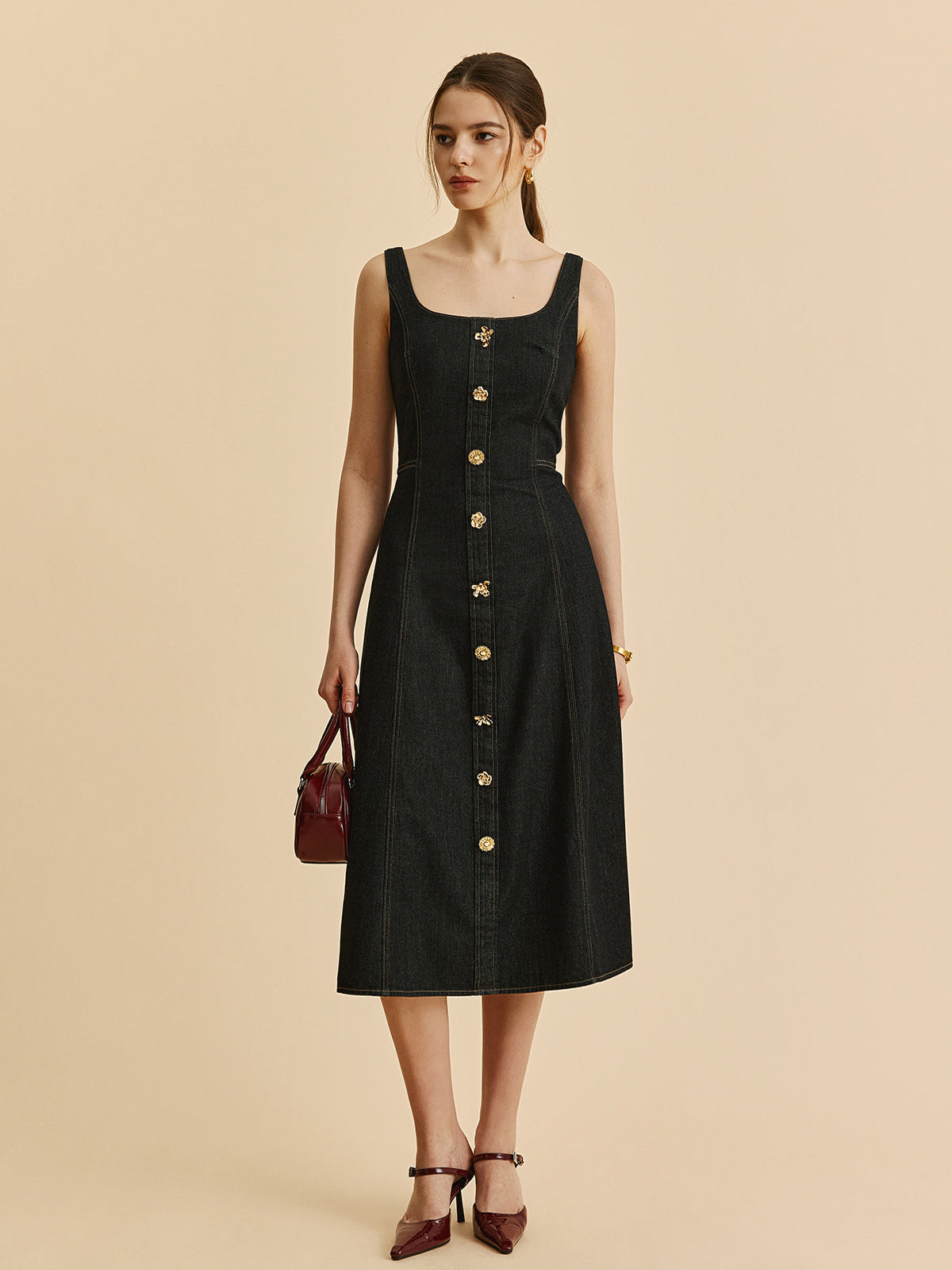 Classic Blue Jeans Shift Dress