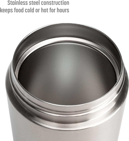 Stainless Steel Food Warmer Container with Handle - WarmCarry-Grey-Nora Luxe