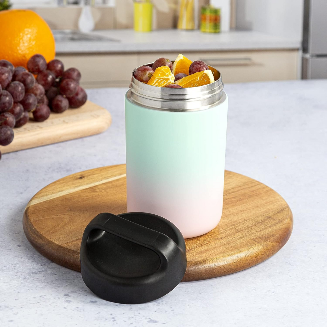 Stainless Steel Food Warmer Container with Handle - WarmCarry-Grey-Nora Luxe