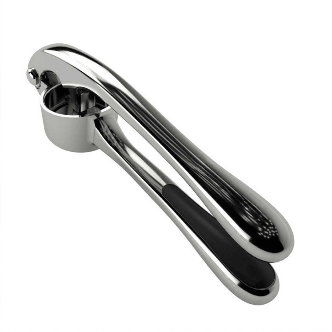 Easy Grip Stainless Garlic Crusher - Nocini