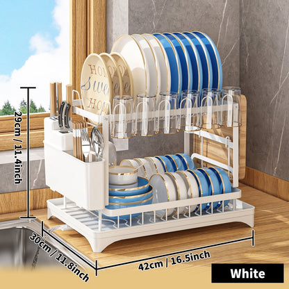 Stainless Steel Kitchen Drainer - Livano-White-Nora Luxe