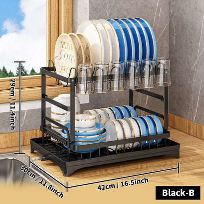 Stainless Steel Kitchen Drainer - Livano-White-Nora Luxe