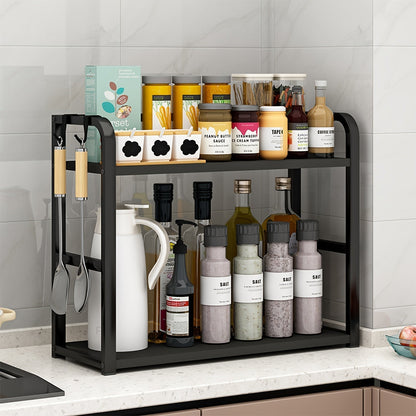 Stainless Steel Kitchen Herb Rack - Mara-Black-Nora Luxe