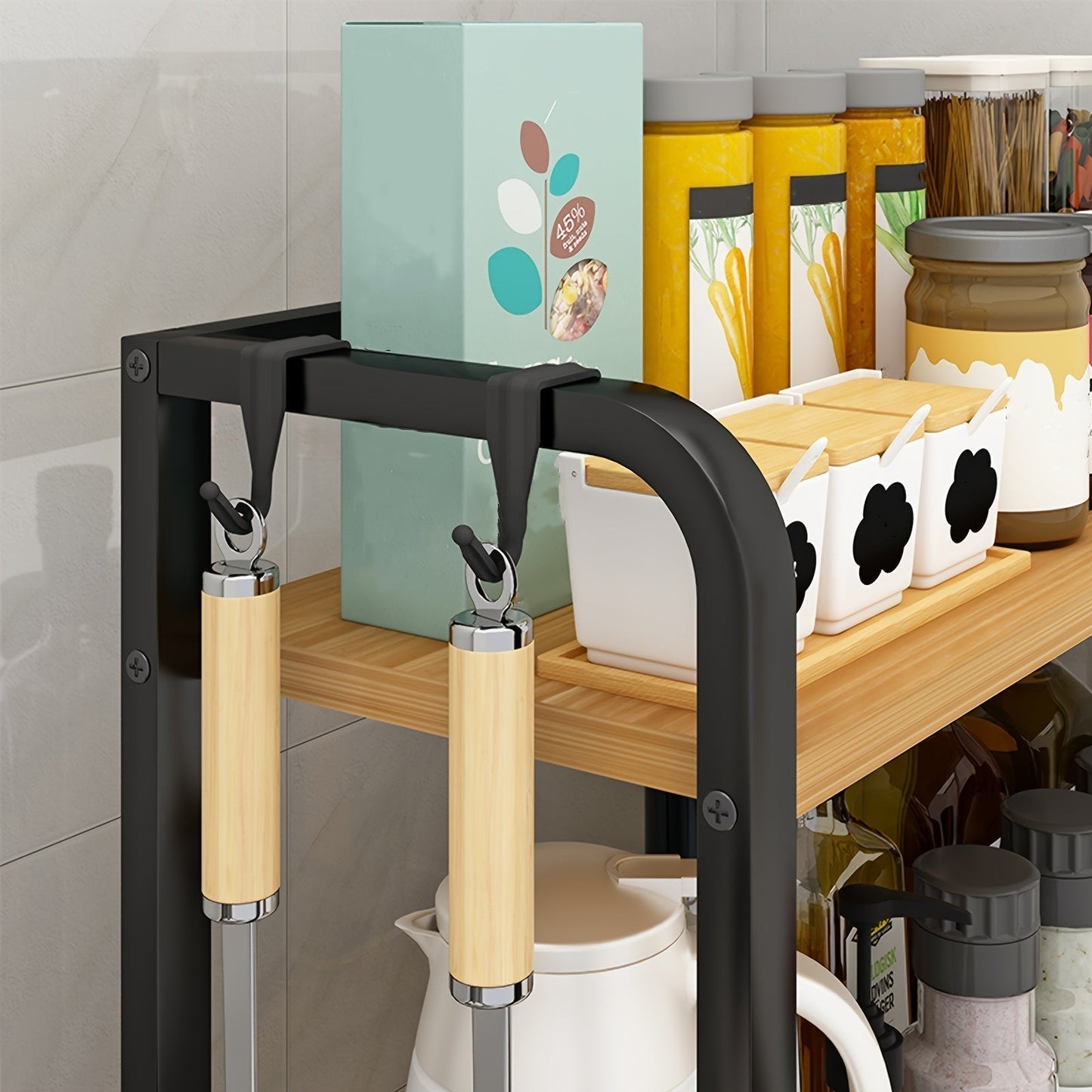 Stainless Steel Kitchen Herb Rack - Mara-Brown-Nora Luxe
