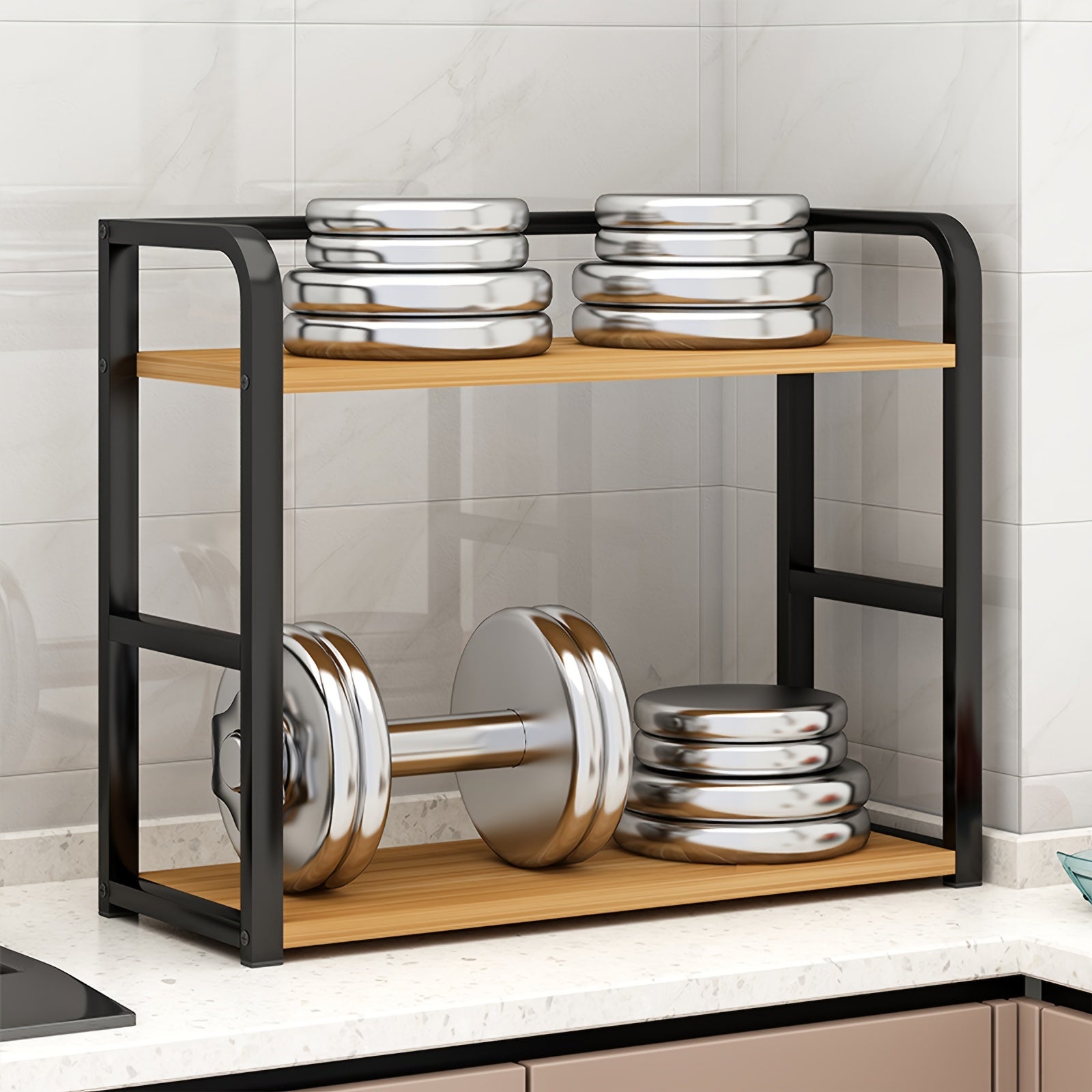 Stainless Steel Kitchen Herb Rack - Mara-Brown-Nora Luxe
