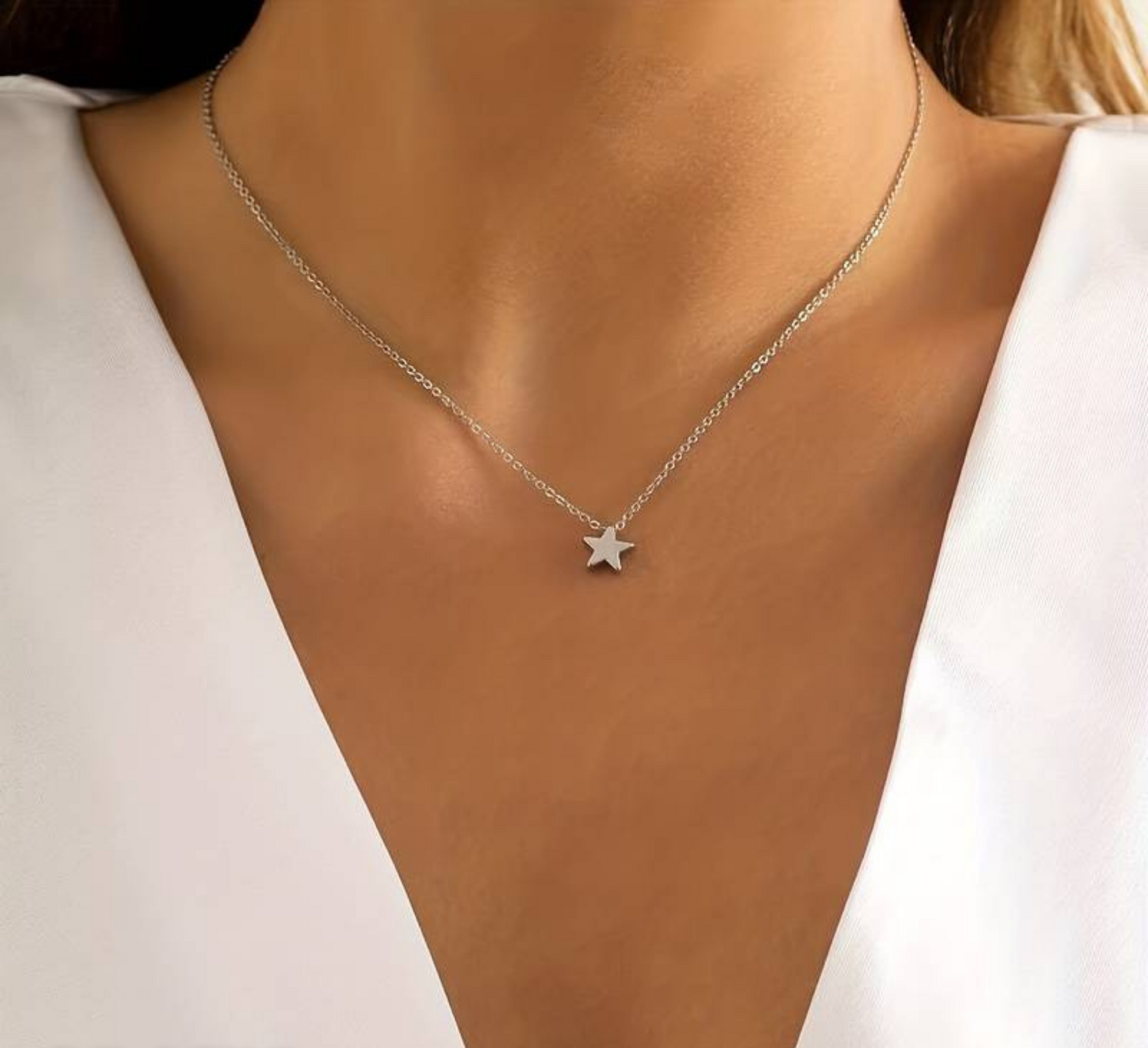 Star Necklace of Luck - Lyra-Silver-Nora Luxe