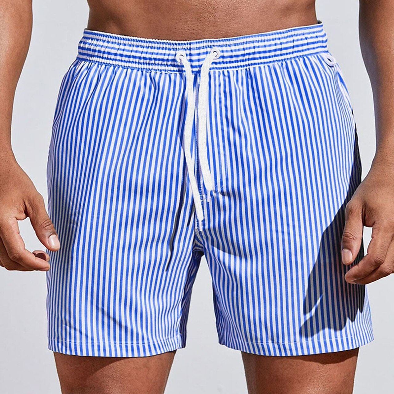 Maui Men's Athletic Striped Beach Shorts
