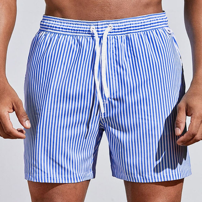 Maui Men's Athletic Striped Beach Shorts
