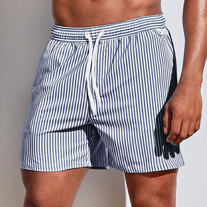 Maui Men's Athletic Striped Beach Shorts