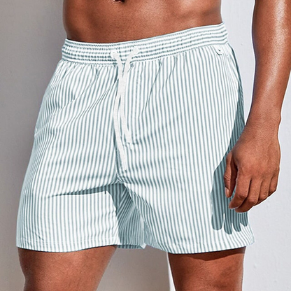 Maui Men's Athletic Striped Beach Shorts