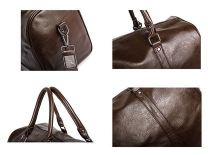 Spacious Genuine Leather Duffel Bag