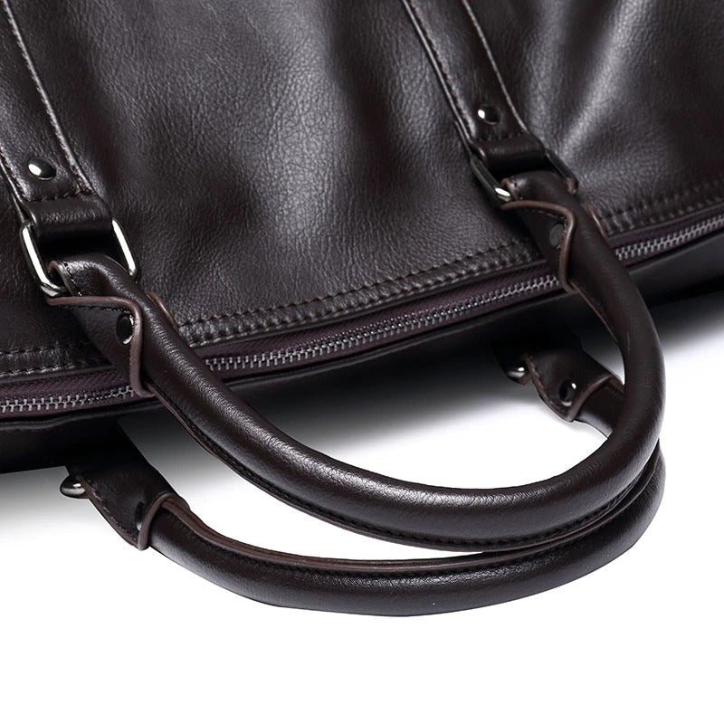 Spacious Genuine Leather Duffel Bag
