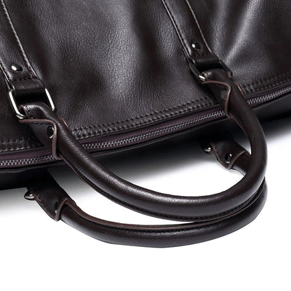 Spacious Genuine Leather Duffel Bag