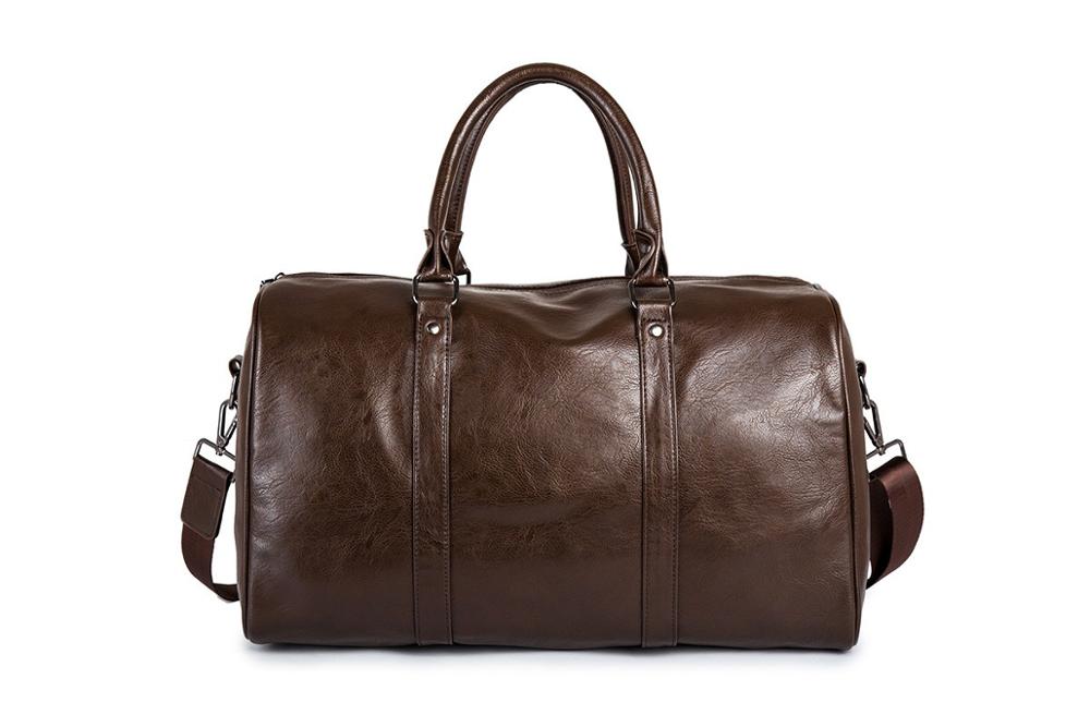 Spacious Genuine Leather Duffel Bag