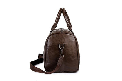 Spacious Genuine Leather Duffel Bag